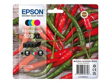 EPSON ink bar Multipack "Chilli" 4-colours 503XL Ink, ČB 550, BAR 470 stran
