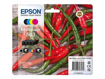 EPSON ink bar Multipack "Chilli papričky" 4-colours 503 Ink, ČB 210, BAR 165 stran
