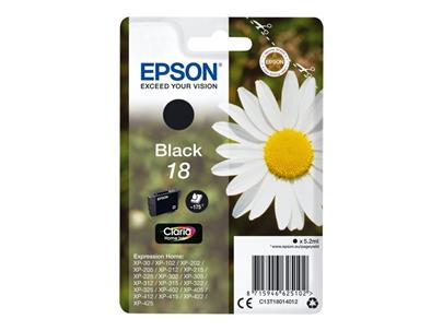 EPSON ink čer Singlepack Black 18 Claria Home Ink blistr