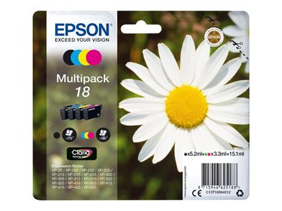 EPSON ink Multipack 4-colours 18 Claria Home Ink blistr