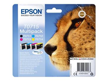 EPSON ink Multipack 4-colours T0715 DURABrite Ultra Ink blistr