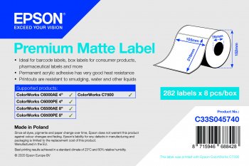 Epson label roll, normal paper, 105x210mm