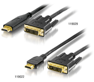 equip Kabel HDMI, HDMI -> DVI 3,0 m