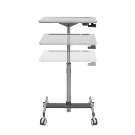 ERGOTRON LearnFit® SE Sit-Stand Desk, Short, pojízdný stolek k sezení či stání