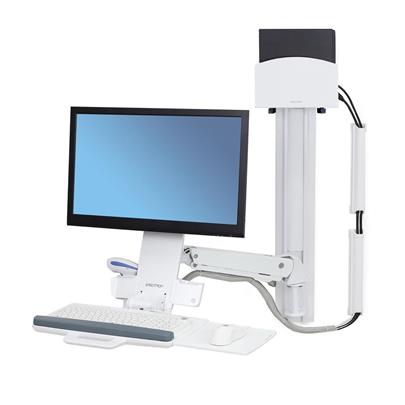 ERGOTRON StyleView® Sit-Stand Combo System, držák LCD, klávesnice+ myš,scanner,malé PC, bílý