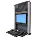 ERGOTRON StyleView® Sit-Stand Enclosure (černý), uzavíratelný držák na zeď pro LCD,PC, klávesnici , myš.