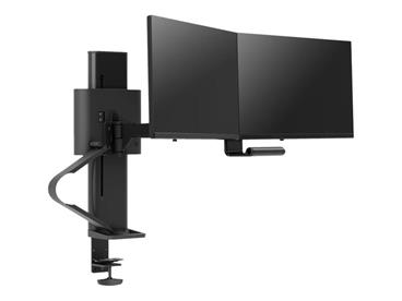 ERGOTRON TRACE™ Dual Monitor Mount (matte black), stolní posuvné rameno pro 2 monitry až 27", černé