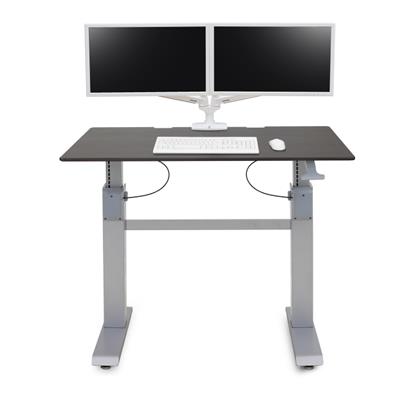 ERGOTRON WorkFit-DL, WDW, 48"x29", pracovní stůl k sezení či stání, wenge