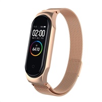 eses Milánský tah pro Xiaomi Mi Band 3 a Xiaomi Mi Band 4 růžovozlatý (velikost L)