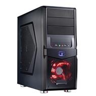 EUROCASE MidT ML X801 gaming, černý, bez zdroje, 1x 20fan, 2x 12cm fan