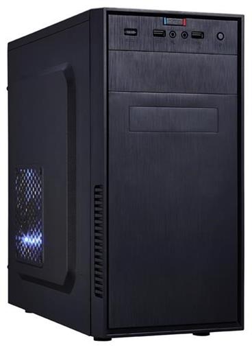 EUROCASE skříň MC X201 EVO black, micro tower, USB 3.0, 2x audio, bez zdroje