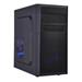 EUROCASE skříň MC X203 black, micro tower, without fans, 2x USB 2.0