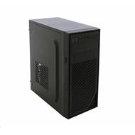 EUROCASE skříň ML X404 black, 2x USB, 2x audio, bez zdroje