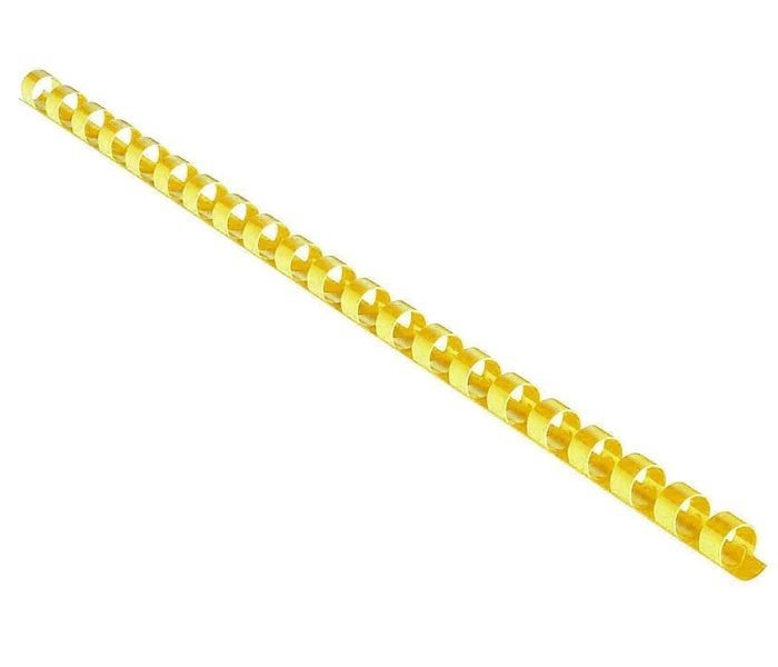 Eurosupplies plastový hřbet 28,5 mm žlutý 50 ks