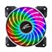 EVOLVEO 12R1R, RGB ventilátor 120mm, PWM, 6pin, Rainbow