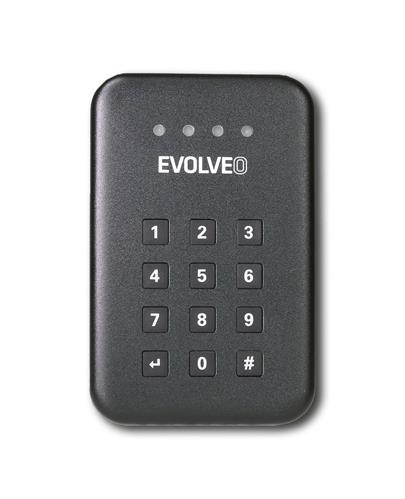 EVOLVEO 2.5" Encrypt 1, externí rámeček na HDD, USB 3.0, celohliníkový, antivibrační silikonový kryt