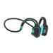 EVOLVEO BoneSwim MP3 16GB, bluetooth bezdrátová sluchátka s mikrofonem na lícní kosti, modré