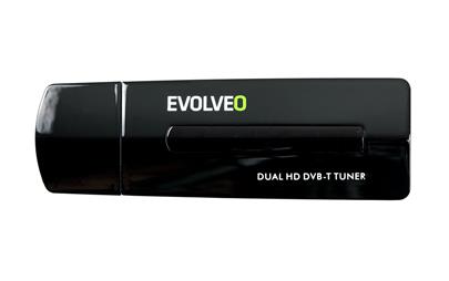 EVOLVEO dual HD DVB-T USB tuner Venus s dálk. ovl. a anténou (HDTV/H.264/PiP/POP/PBP/TimeShift/EPG/TXT/USB2.0)