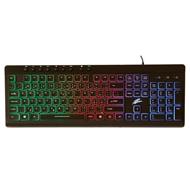 EVOLVEO GK640, herní klávesnice s rgb podsvětlením, USB, 9 multi kláves