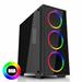 EVOLVEO Ray 2RB, full case ATX, 3x RGB rainbow ring ventilátor