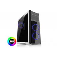 EVOLVEO Ray 4R, case ATX, 3x RGB rainbow ring ventilátor