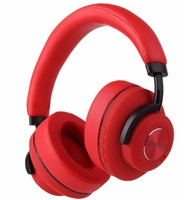 EVOLVEO SupremeSound 4ANC, BT, bezdrátová sluchátka s mikrofonem, ANC, červená