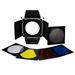Falcon Eyes FEA-BHC 4 klapky + barevné filtry (žlutá, červená, modrá) + voštinový nástavec