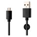 Fixed datový a nabíjecí kabel, USB-A -> micro USB, 20 W, délka 2 m, černá