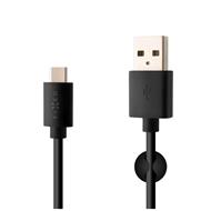 FIXED Kabel USB-C, USB 2.0, 3A, černý