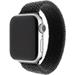 Fixed Nylon Strap elastický nylonový řemínek pro Apple Watch 42/44/45mm, velikost XL, černý