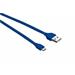 Flat Micro-USB Cable 1m - blue