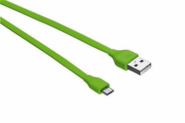 Flat Micro-USB Cable 1m - lime