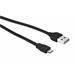 Flat Micro-USB Cable 20cm - black