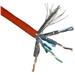 FTP kabel PlanetElite, Cat6A, drát, 4pár LS0H, Dca, oranžový, TWIN 2x100m