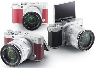 Fujifilm X-A3 + XC16-50 - Silver/Pink