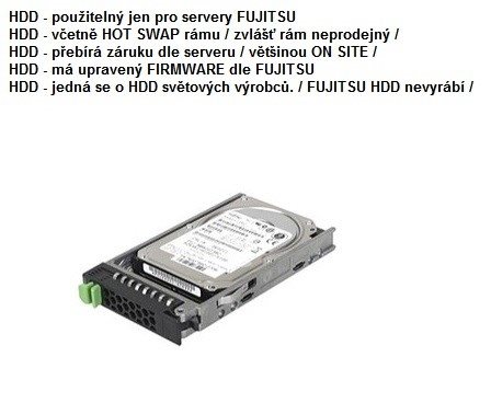 FUJITSU HDD SRV SAS 12G 2.4TB 10K 512e HOT PL 2.5' EP