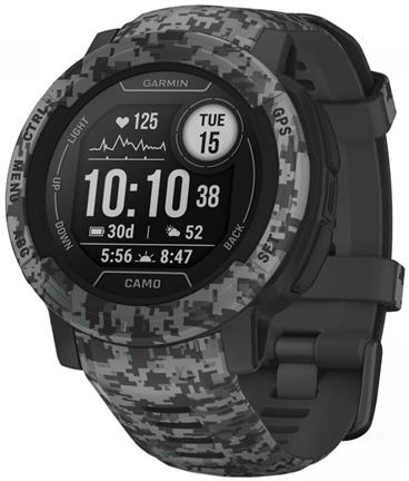 GARMIN chytré GPS hodinky Instinct 2 – Camo Edition, Graphite Camo