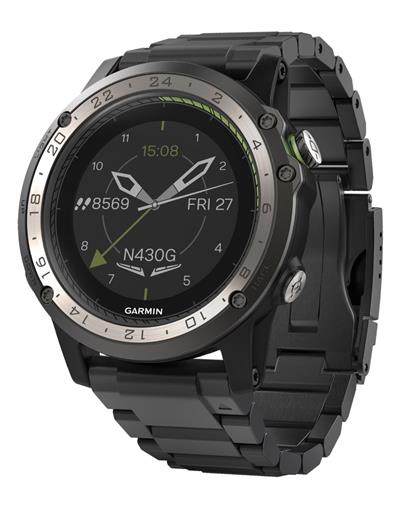 Garmin D2 Charlie Titanium Optic-Chytré, multisportovní GPS hodinky s leteckými funkcemi a mapami
