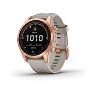 Garmin fenix 7S PRO Solar, Rose Gold/ Sand Silicone Band