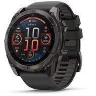 Garmin fenix® 8 AMOLED Sapphire - 51 mm - Carbon Gray DLC Titanium with Black | Pebble Gray Silicone Band, EU