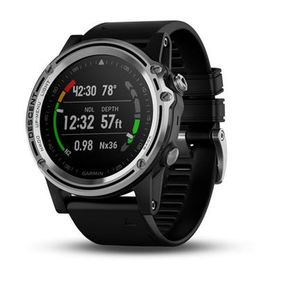 GARMIN GPS chytré hodinky pro potápěče Descent Mk1 Sapphire Silver, Black band