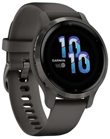GARMIN GPS elegantní sportovní hodinky Venu2S Slate/Black Band
