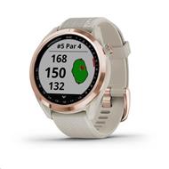 Garmin řemínek pro Approach S42 Rose Gold/Light Sand Silicone