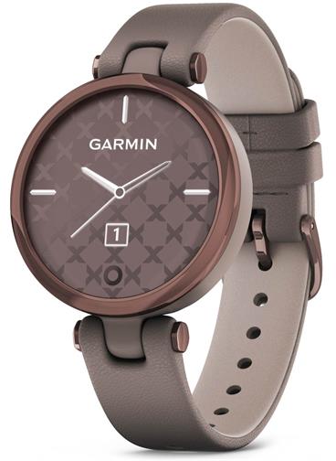 GARMIN stylové/chytré hodinky Lily Classic Dark Bronze/Paloma Leather Band