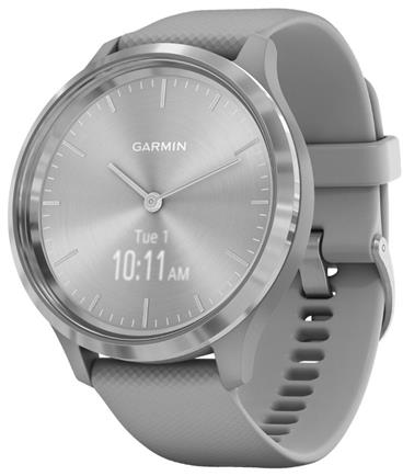 GARMIN stylové/chytré hodinky vivomove3 Sport, Silver/Gray Band