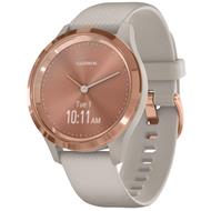 GARMIN stylové/chytré hodinky vivomove3S Sport, RoseGold/Sand Band