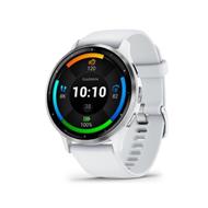 Garmin Venu 3, Silver/ White, silikonový řemínek