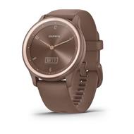 Garmin vívomove Sport pouzdro Cocoa, silikonový řemínek Peach Gold