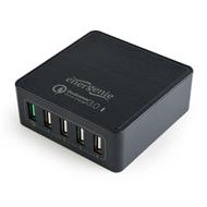 GEMBIRD 5-port USB quick charger, QC 3.0, black