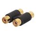 GEMBIRD A-2RCAFF-01 audio double RCA F to RCA F coupler black